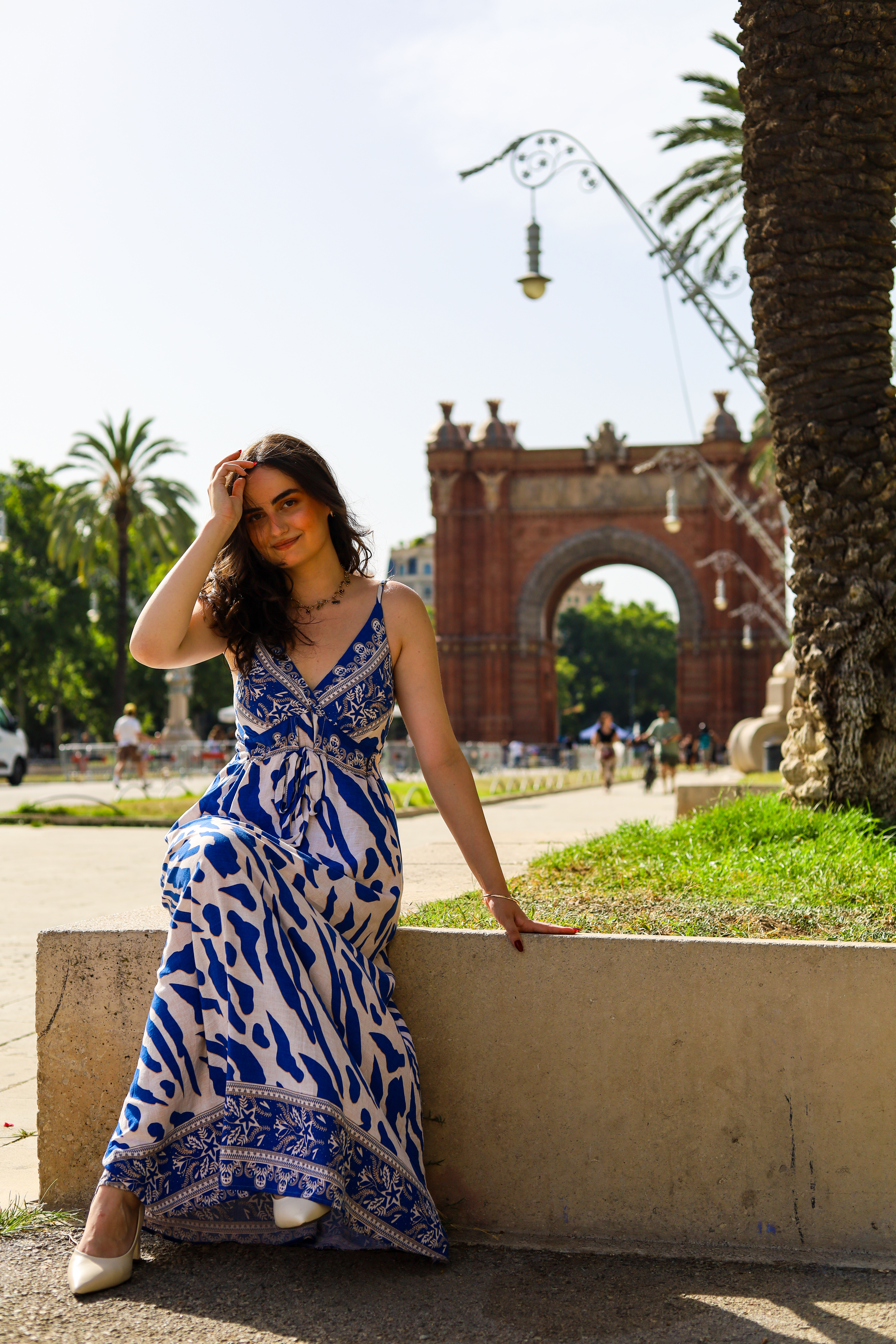 Portrait at Arc de Triomf Barcelona